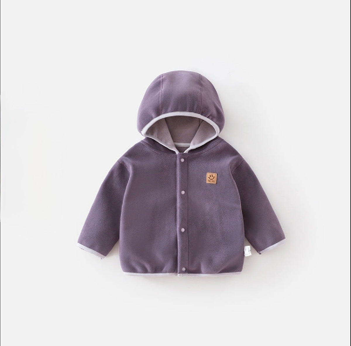 Chaqueta Infantil con Capucha y Cierre de Botones
