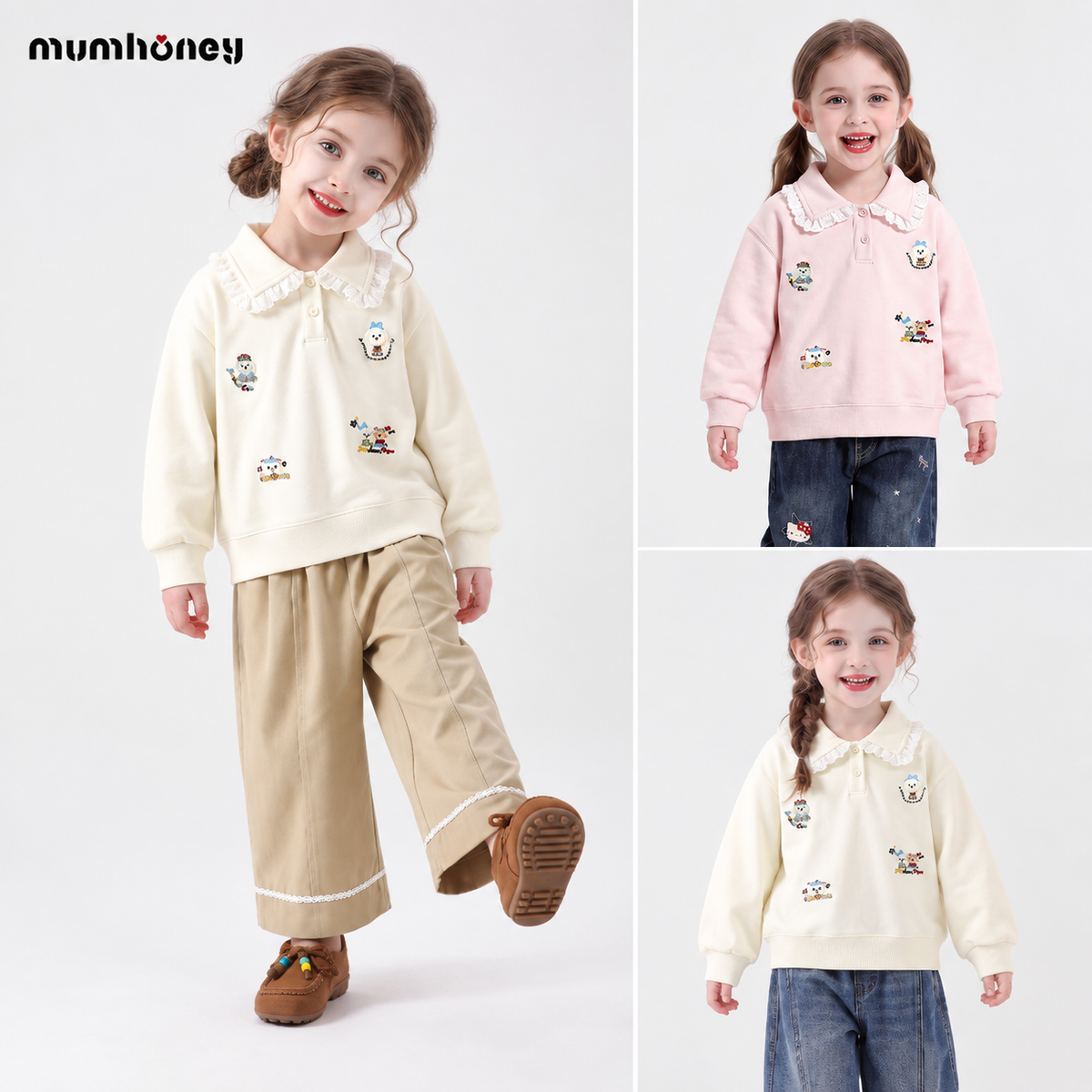Sudadera Cartoon Cozy para Niña
