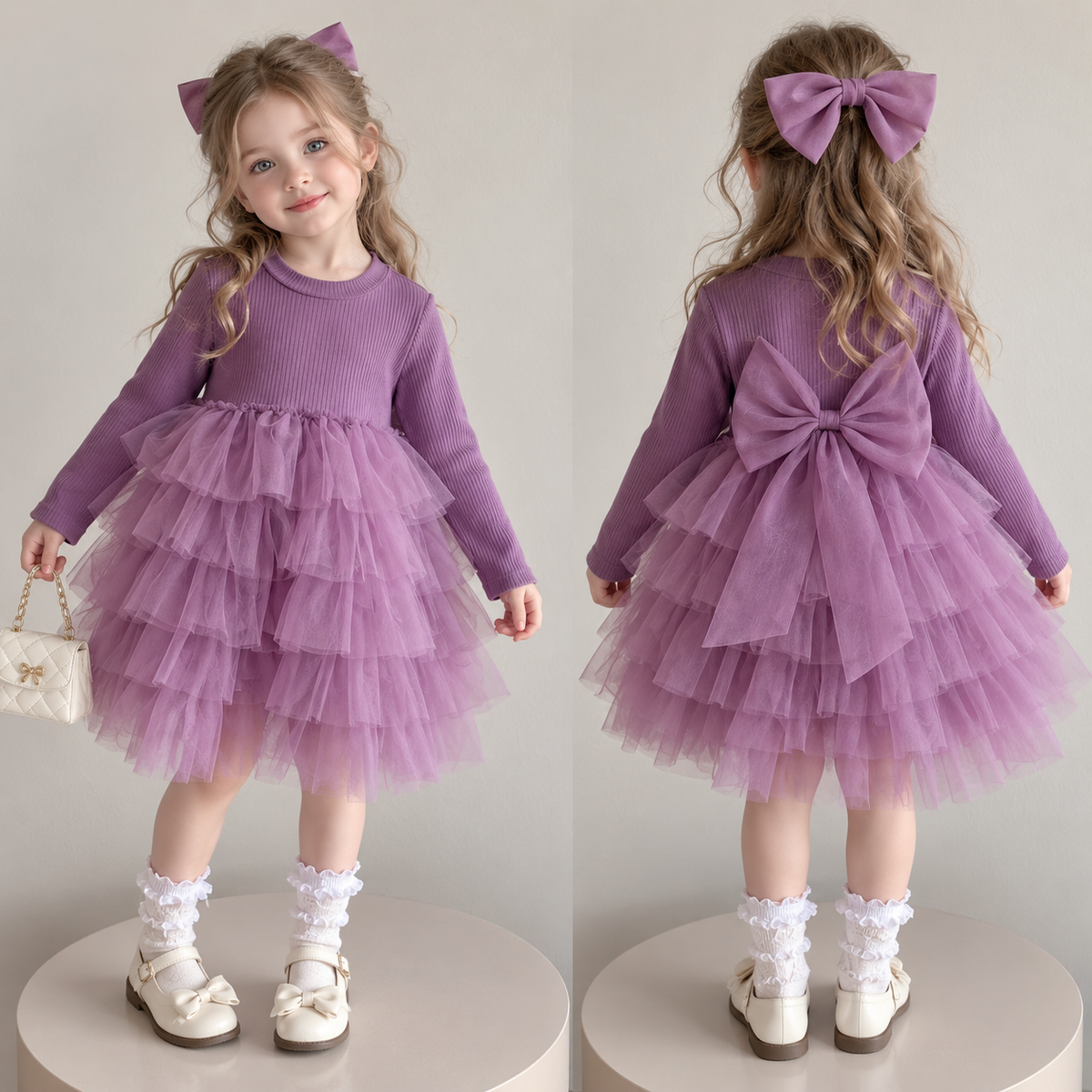 Vestido Princesa Lavanda para Niña