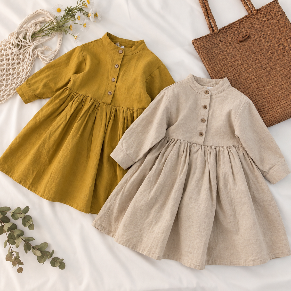 Vestido Clásico Suave para Niña