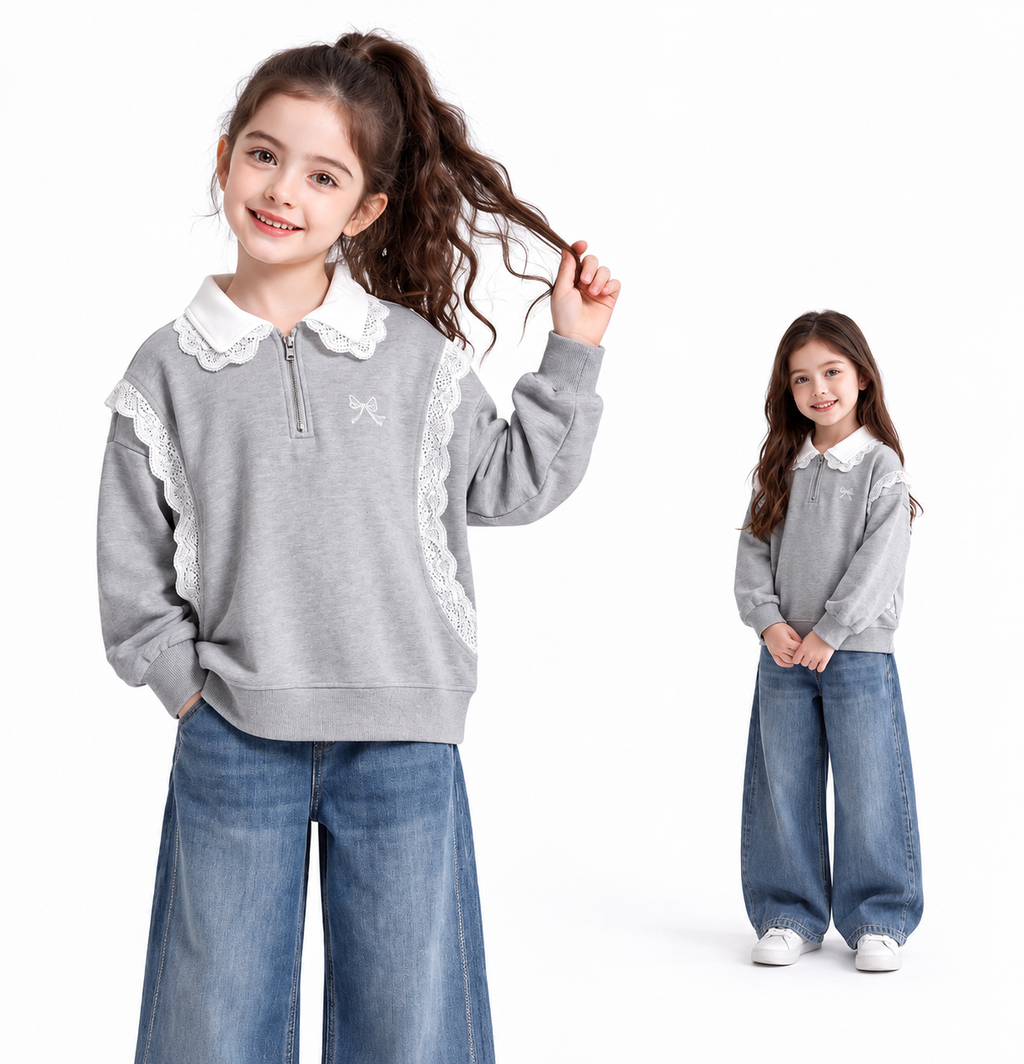 Sudadera Infantil de Algodón con Estilo Casual