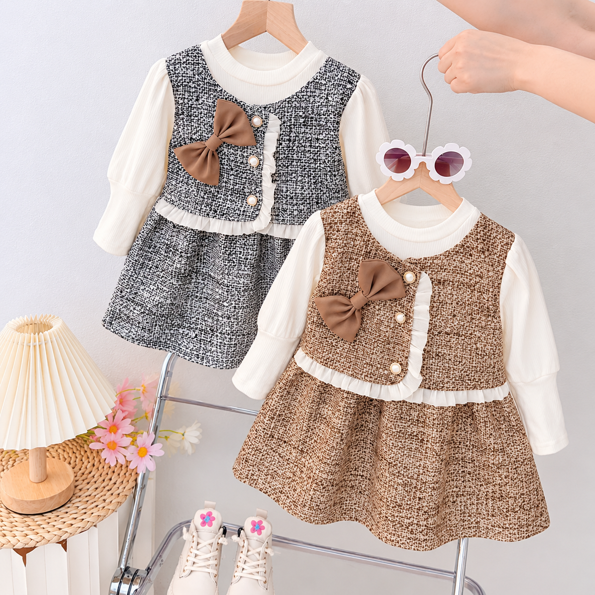 Vestido Princesa Bicolor para Niña