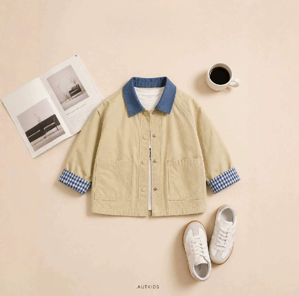 Conjunto Infantil de 3 Piezas con Sudadera Polo y Pantalón