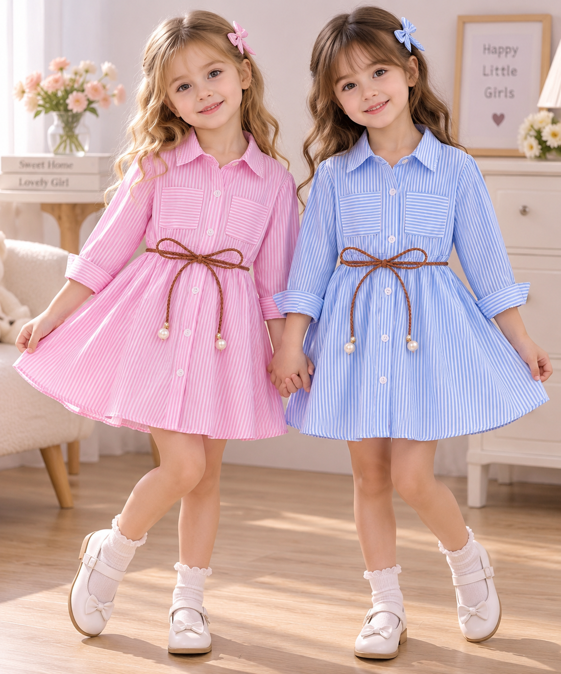 Vestido Infantil de Tirantes con Bordado